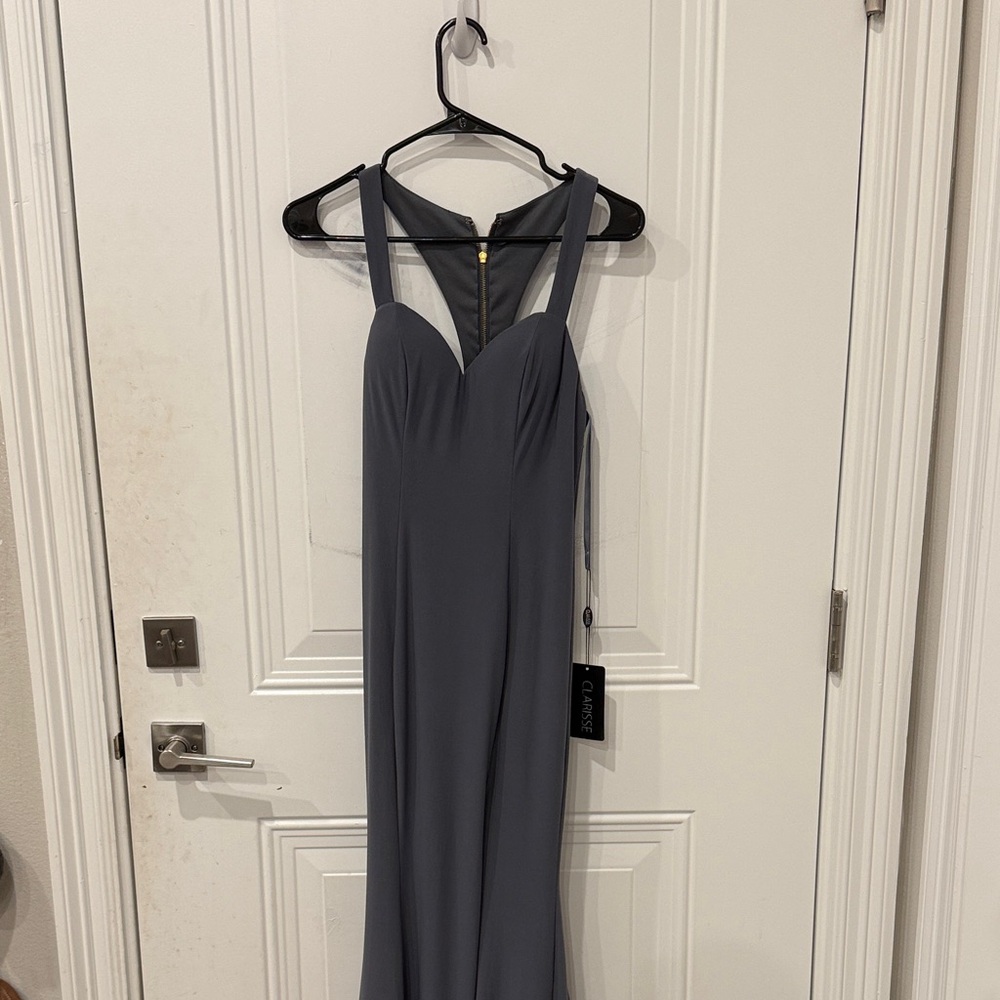 Clarisse Backless Gray Dress